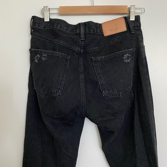 Moussy Vintage straight leg jeans button fly distressed - Picture 2 of 4